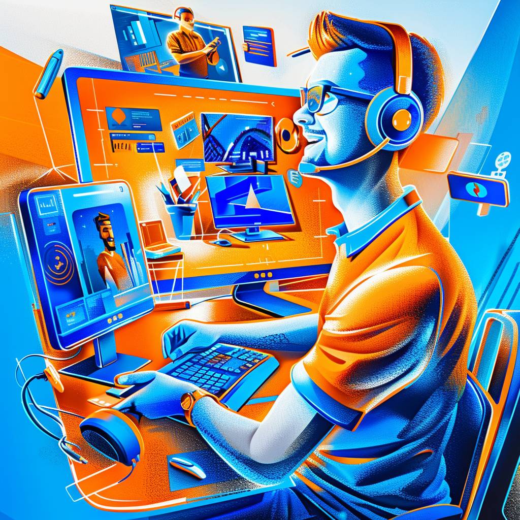 Autumnfire AI 9 scottv. Create a image of a person providing technical suppor 1